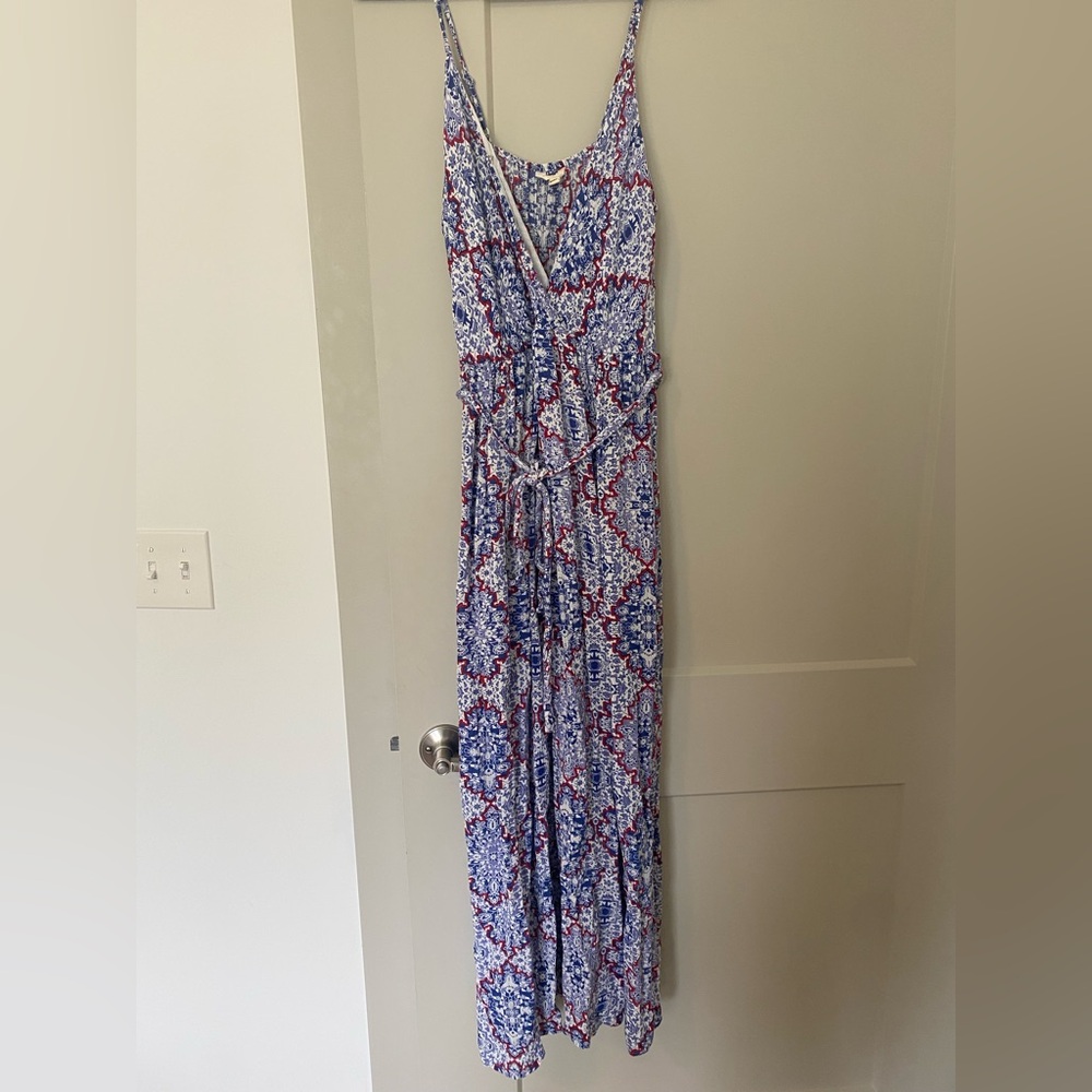 Sim & Sam Blue Patterned Maxi Dress